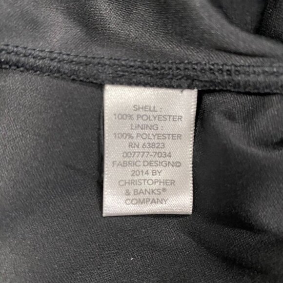 Christopher & Banks Zebra print blouse Womens Extra Large XL black yellow white - Picture 9 of 11